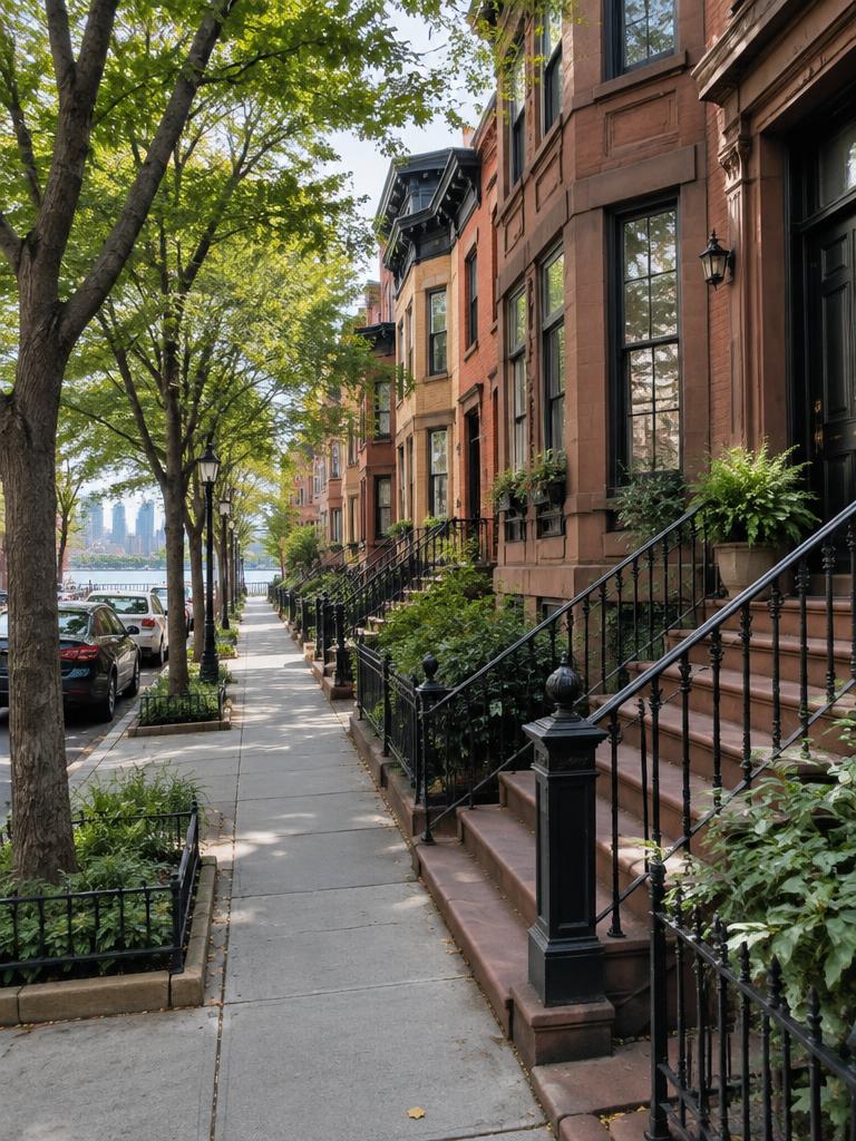 Brownstone blocks